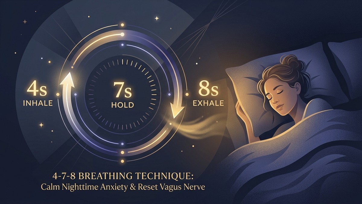 The 4-7-8 Breathing Technique: Clinical Vagal Nerve Reset Protocol for Deep Sleep