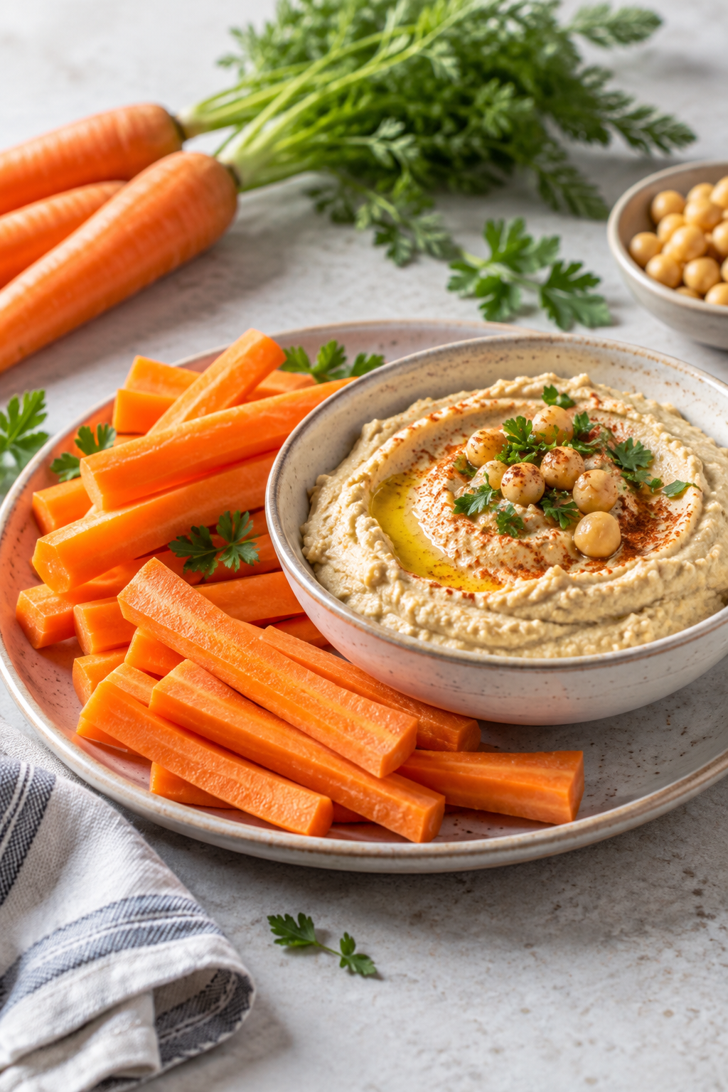 Carrot + Hummus